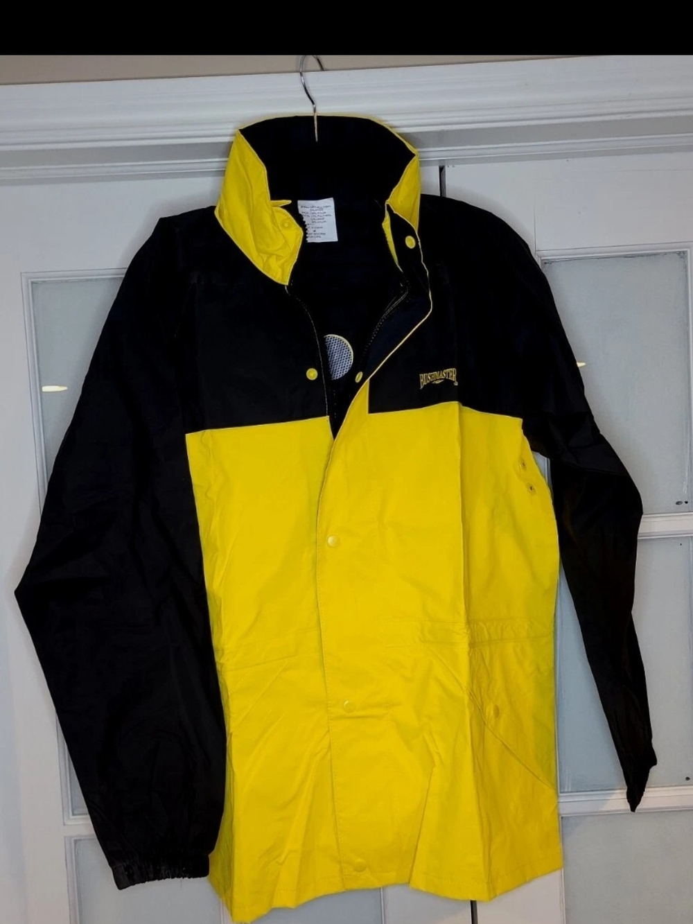 (New) Vintage Bushmaster Reacon 2-Piece Rain Suit Yellow/Black Size:Medium